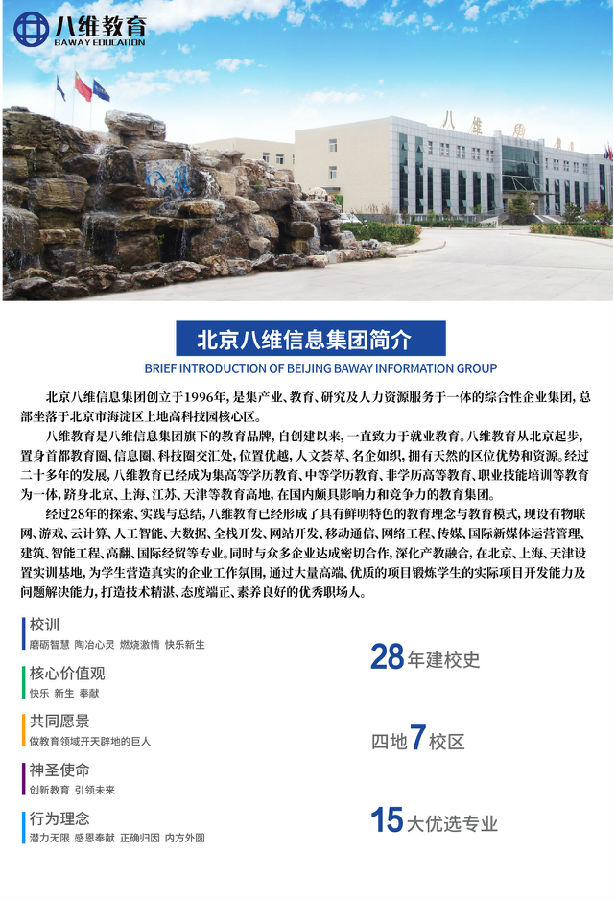 2024年八維職業(yè)學校招生簡章